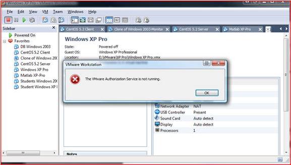 Vmware Vista Windowsxp